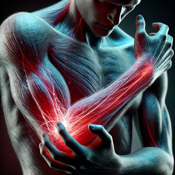 Injury pain causing discomfort and restricted movement.