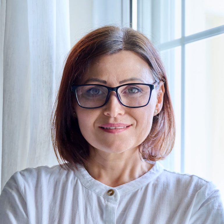 content patient leaving clinic after receiving personalized care.